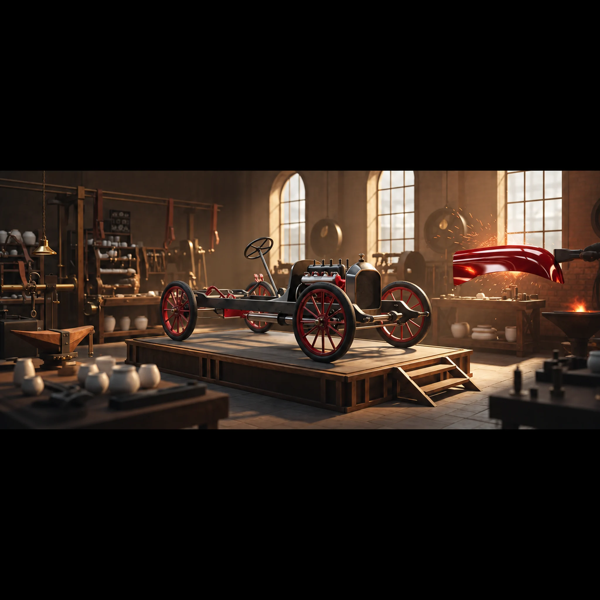 Тематический образ к дате: 28 августа 1937: основана Toyota — культ надёжности — атмосферная иллюстрация КупиСалон