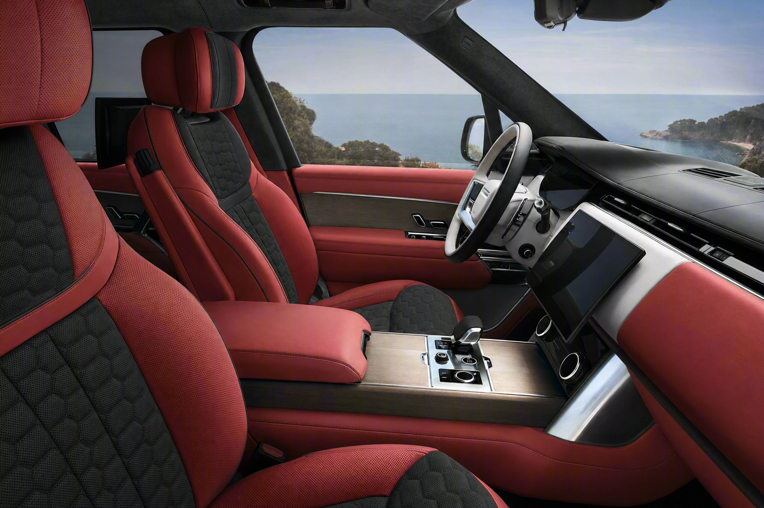 Красный спорт · соты · alcantara