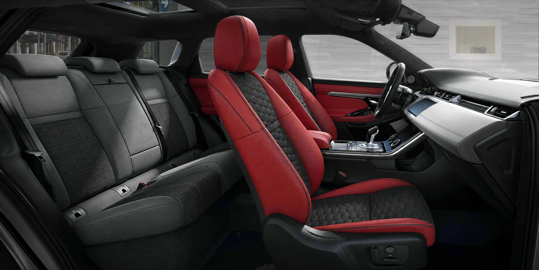 Красный спорт · соты · alcantara