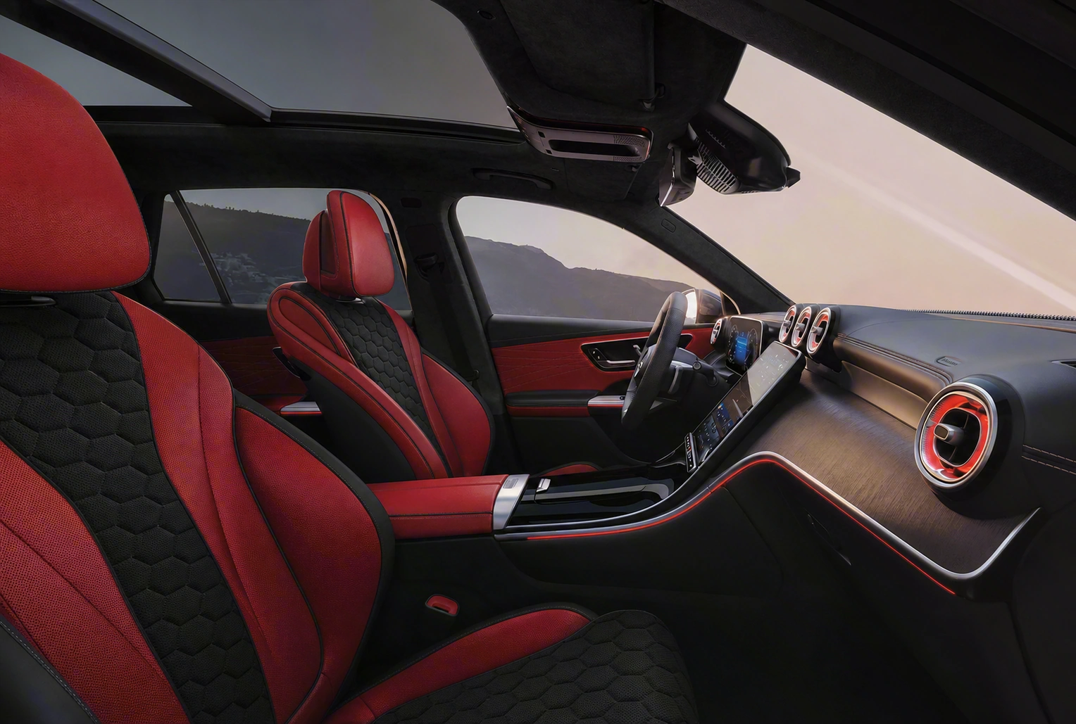 Красный спорт · соты · alcantara