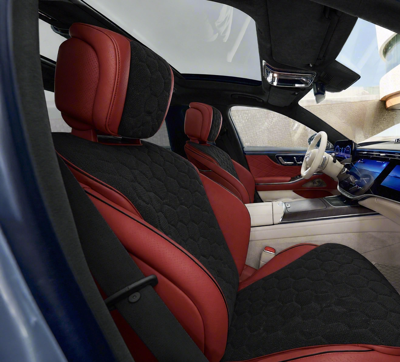 Красный спорт · соты · alcantara
