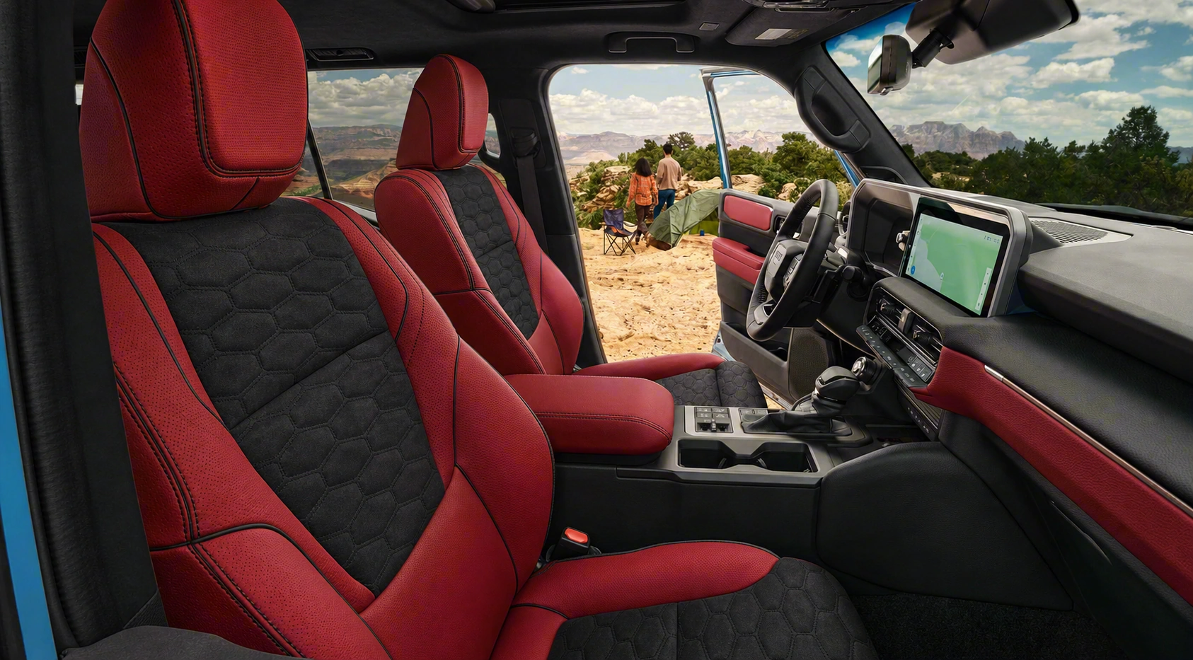 Красный спорт · соты · alcantara