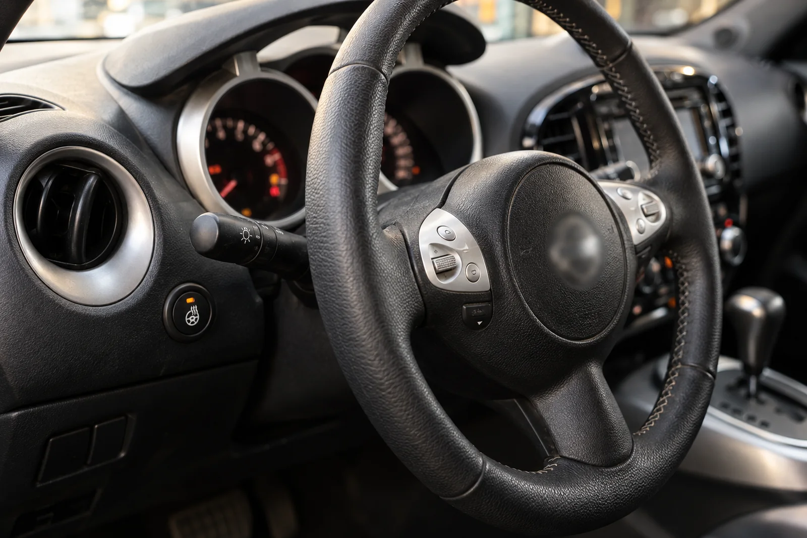 Иллюстрация: клавиша подогрева руля, Nissan Juke
