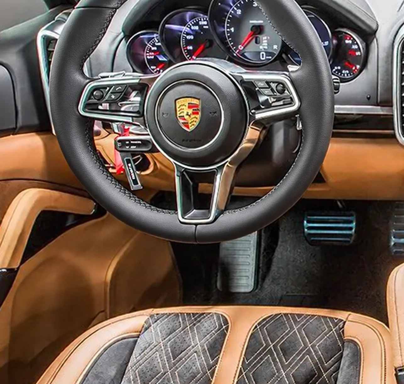 Porsche: руль после реставрации — результат