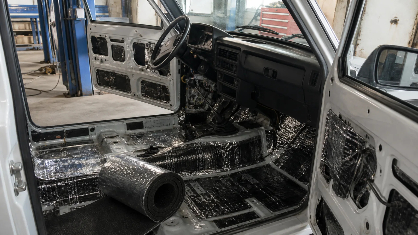 Иллюстрация: Шумоизоляция салона Lada Niva