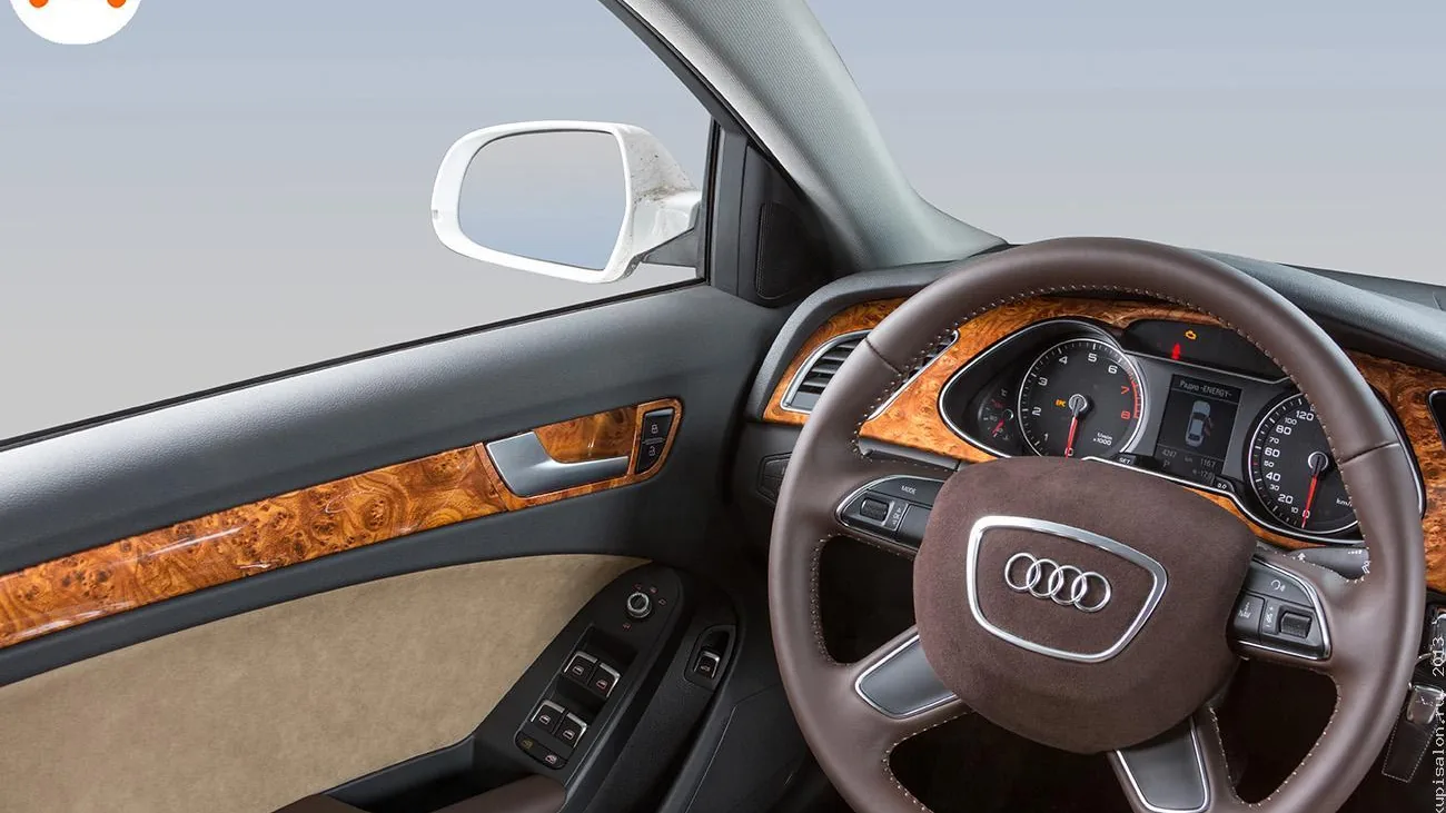 Перетяжка дверей Audi — Audi A4 — перетяжка дверей