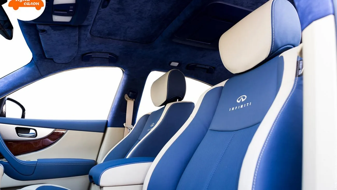 Перетяжка потолка Infiniti — Infiniti FX37 — перетяжка потолка