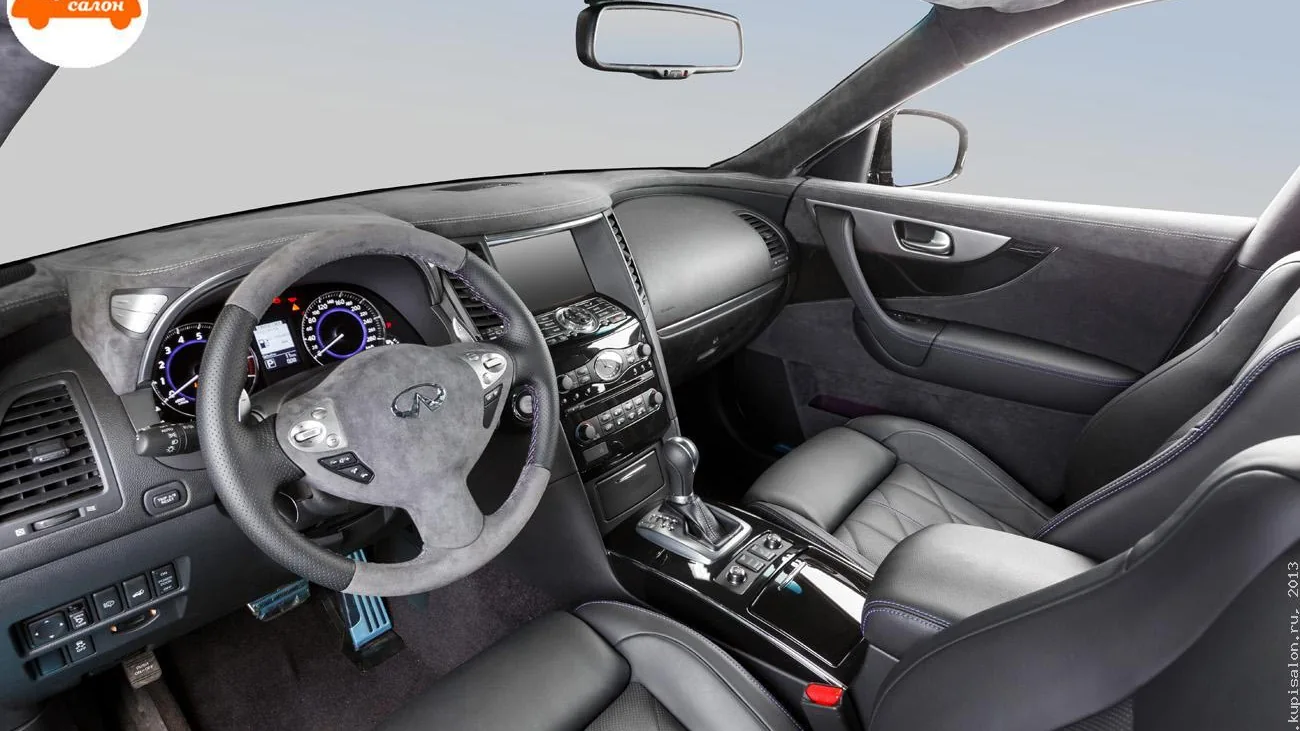 Перетяжка потолка Infiniti — Infiniti QX70 — перетяжка потолка