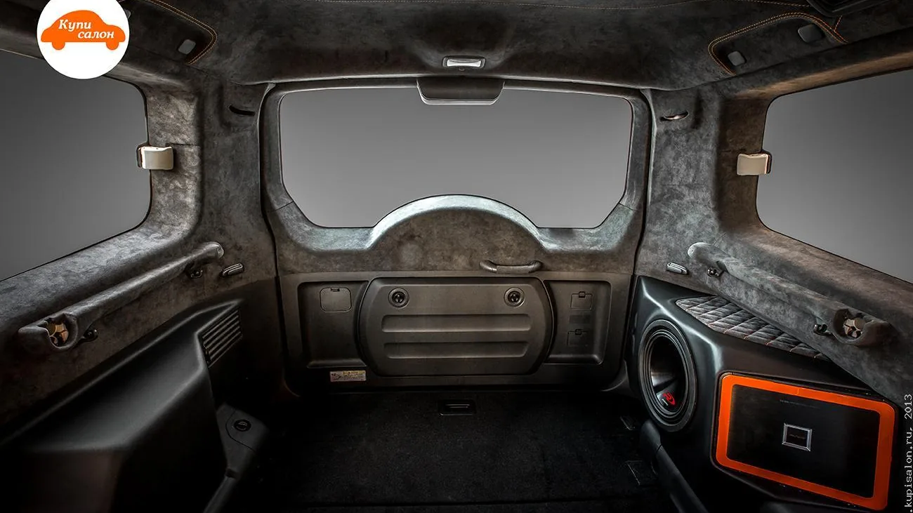 Mitsubishi Pajero — перетяжка потолка
