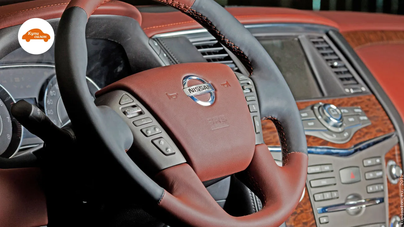 Nissan Almera — Nissan Patrol — перетяжка салона